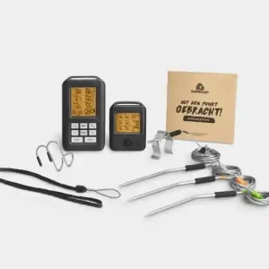 Burnhard Grillzubehör-Set mit Thermometer 6-tlg. Preisknaller