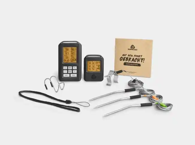 Burnhard Grillzubehör-Set mit Thermometer 6-tlg. Preisknaller