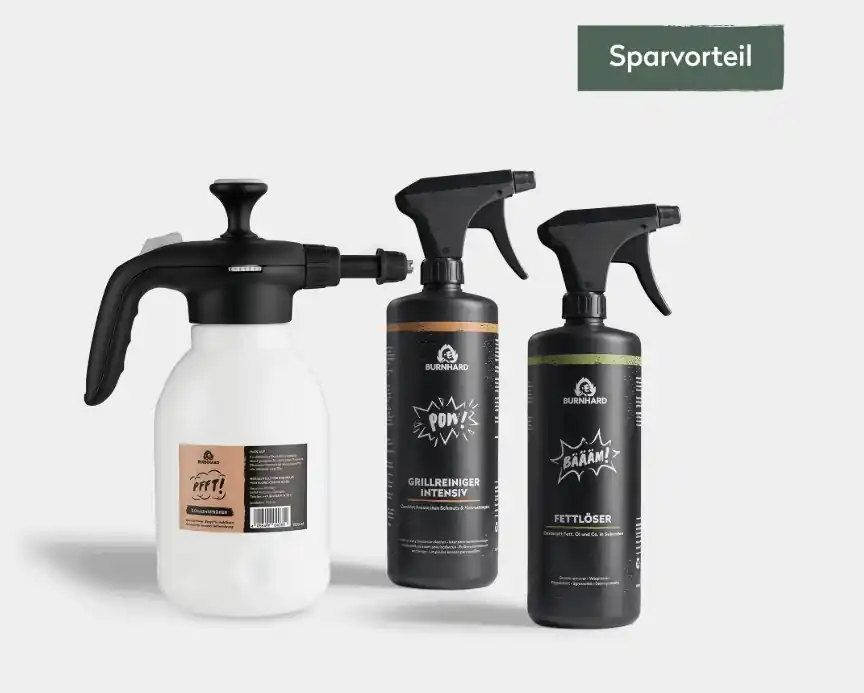 Burnhard Grillreiniger Basic-Set mit Schaumsprüher 3-tlg. Neue Kollektion