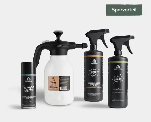 Garantierte Lieferung Burnhard Grillreiniger Advanced-Set mit Schaumsprüher 4-tlg.