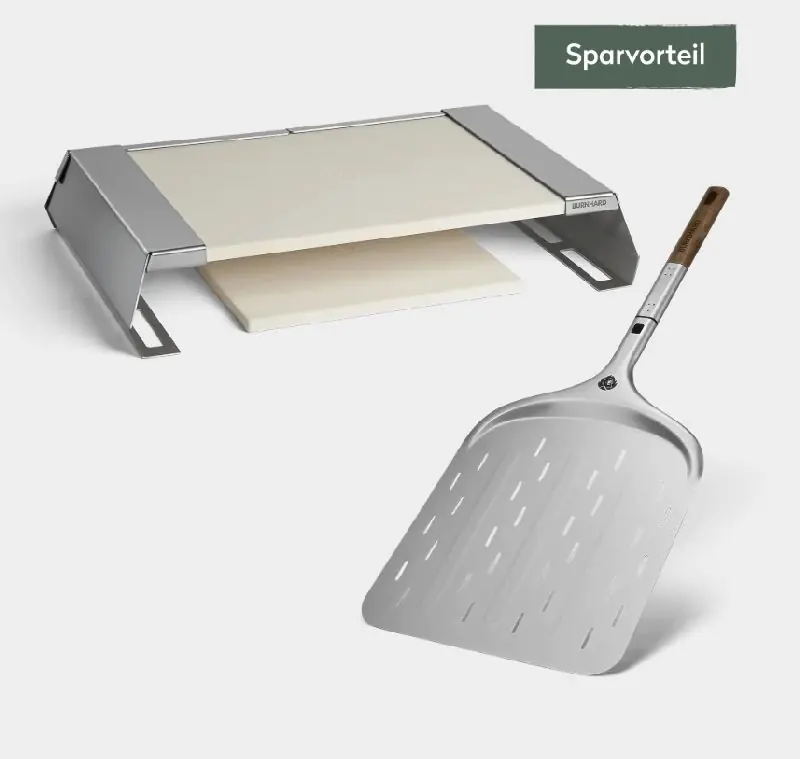 Burnhard Pizzaaufsatz Starter-Set 2-tlg. mit Pizzaschieber Sale