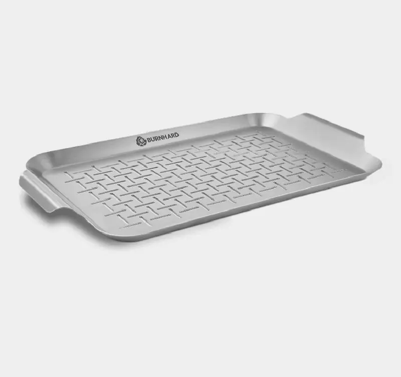 Preisknaller Burnhard Edelstahl Grillschale (Groß)
