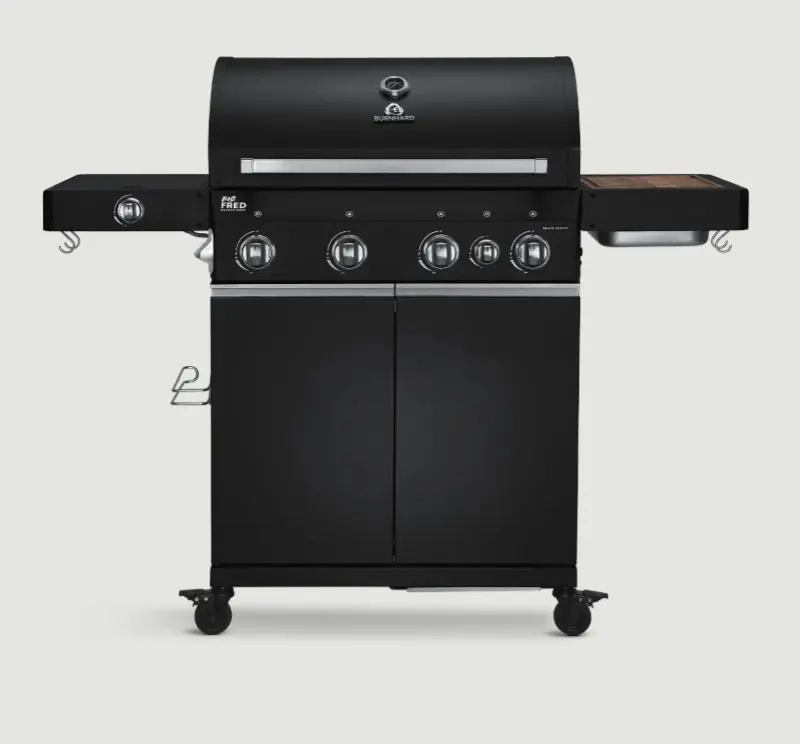 Burnhard Big FRED Deluxe Gasgrill 4-Brenner (Black) Nur Heute