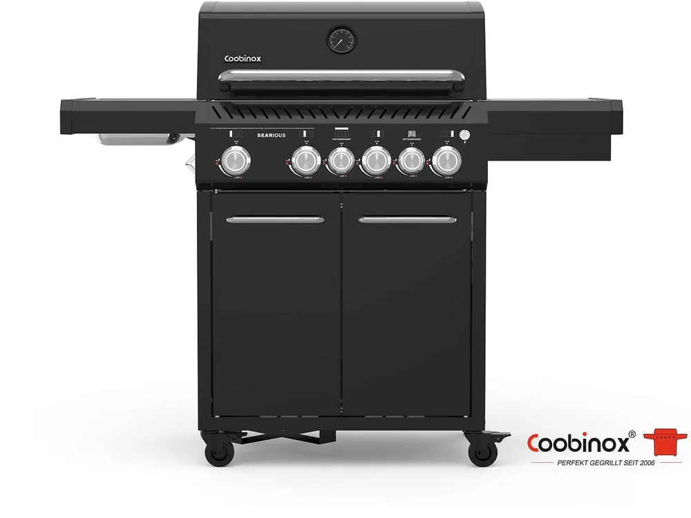 Coobinox SEARIOUS BLACK Gasgrill mit Seiten- & Heckbrenner inkl. Gussroste Jetzt Kaufen