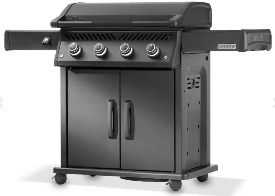Napoleon Phantom Rogue PRO 30 mattschwarz Plancha Grill mit Edelstahlplancha Griddle 70x44 cm Günstig