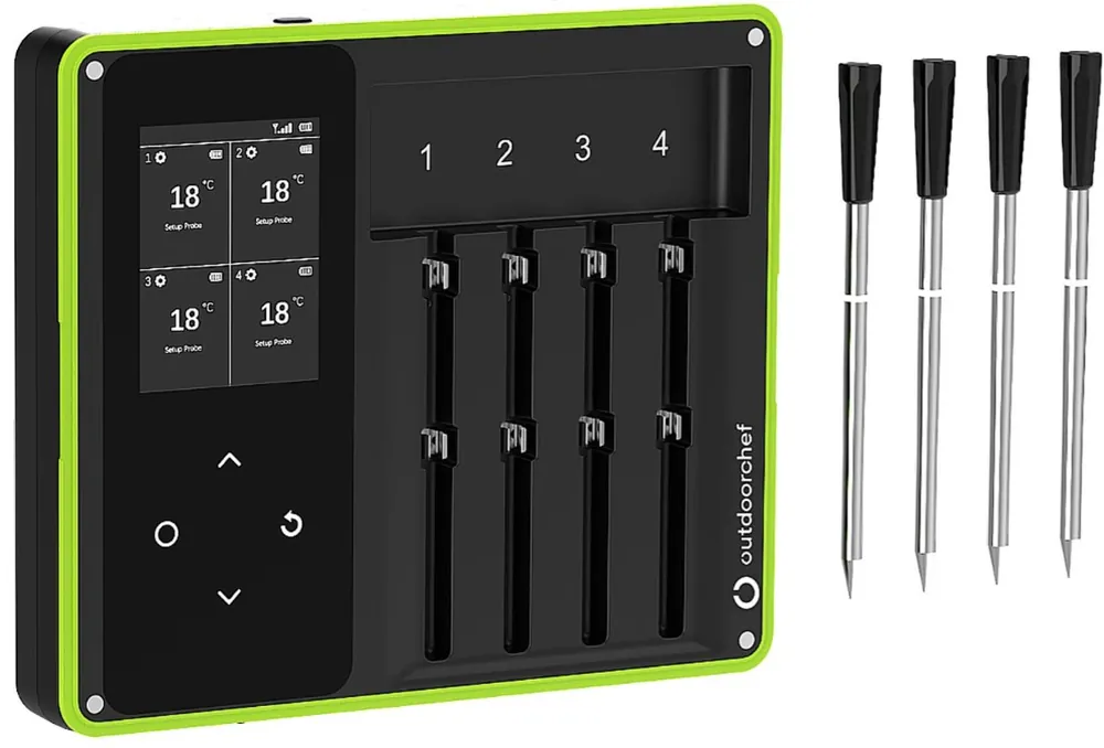 Preis Gesenkt OUTDOORCHEF Easy Check Wireless Grillthermometer Quadro