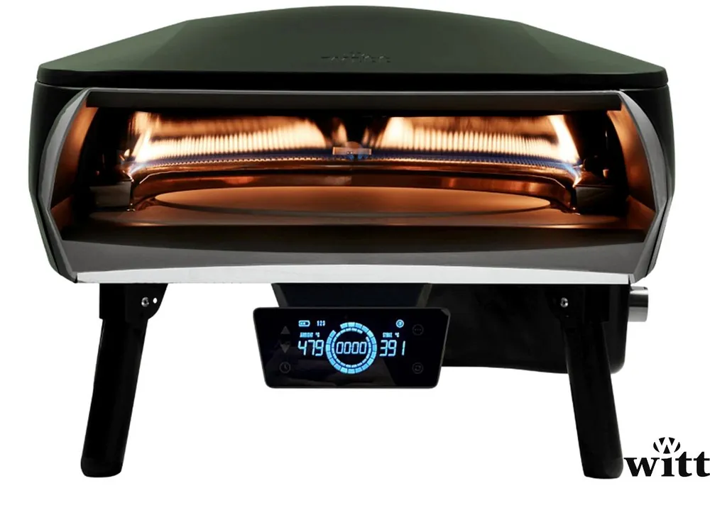 Witt Gas Pizzaofen Etna Rotante Control 16" Mattgrün Expressversand