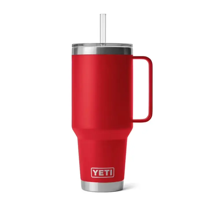Finale Aktion YETI Rambler 42 oz 1,2 L Trinkbecher mit Trinkhalmdeckel