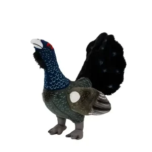 LivingActive Auerhuhn Plüschtier 28 cm – Großes Waldvogel-Kuscheltier Zertifiziert