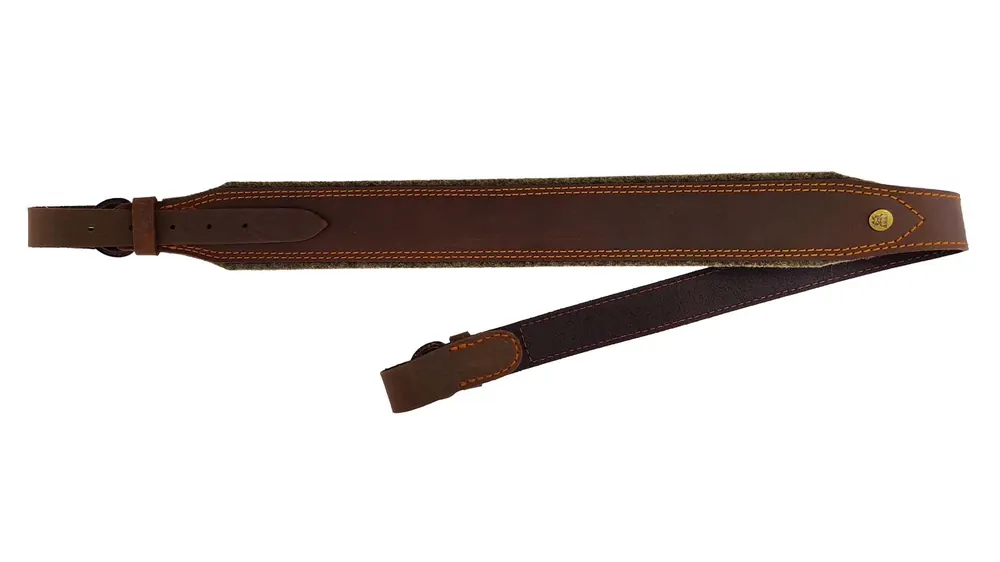 AKAH Gewehrriemen Pull-up Leder mit Wollfilz 5 cm Direktkauf