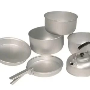 MIL-TEC Koch-Set Alu - 3 Töpfe 1 Pfanne 1 Teekessel Sofort Bestellen