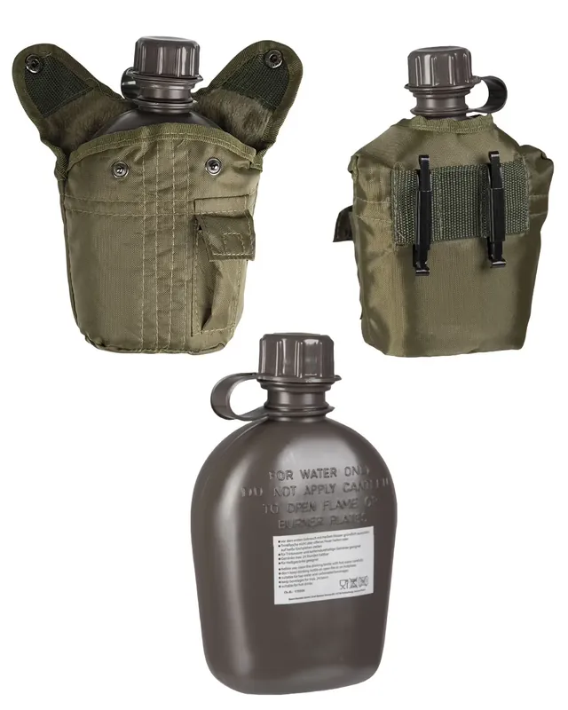 Abverkauf MIL-TEC US Feldflasche mit Hülle