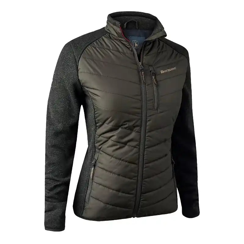 Deerhunter Lady Caroline wattierte Jacke mit Strick Billig
