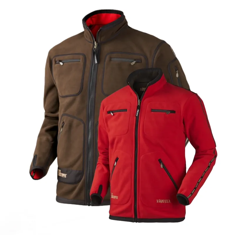 Härkila Kamko Fleecejacke Braun Rot Preisknaller