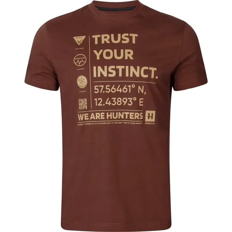 Saisonangebot Härkila Instinct T-Shirt Trust Your Instinct