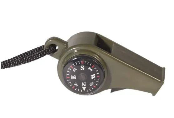 Kracherpreis MIL-TEC Signalpfeife mit Kompass und Thermometer