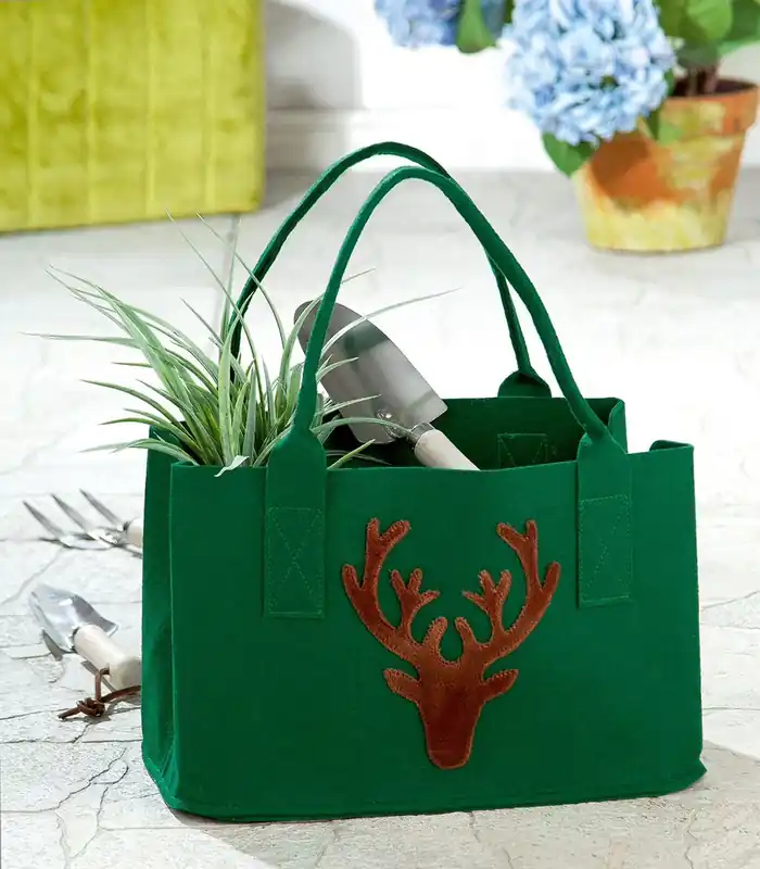 Jetzt Bestellen Gilde Filz Tasche mit Hirschkopf