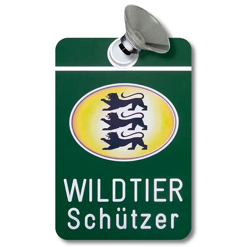 Autoschild Wildtierschützer Baden-Württemberg Preiswert