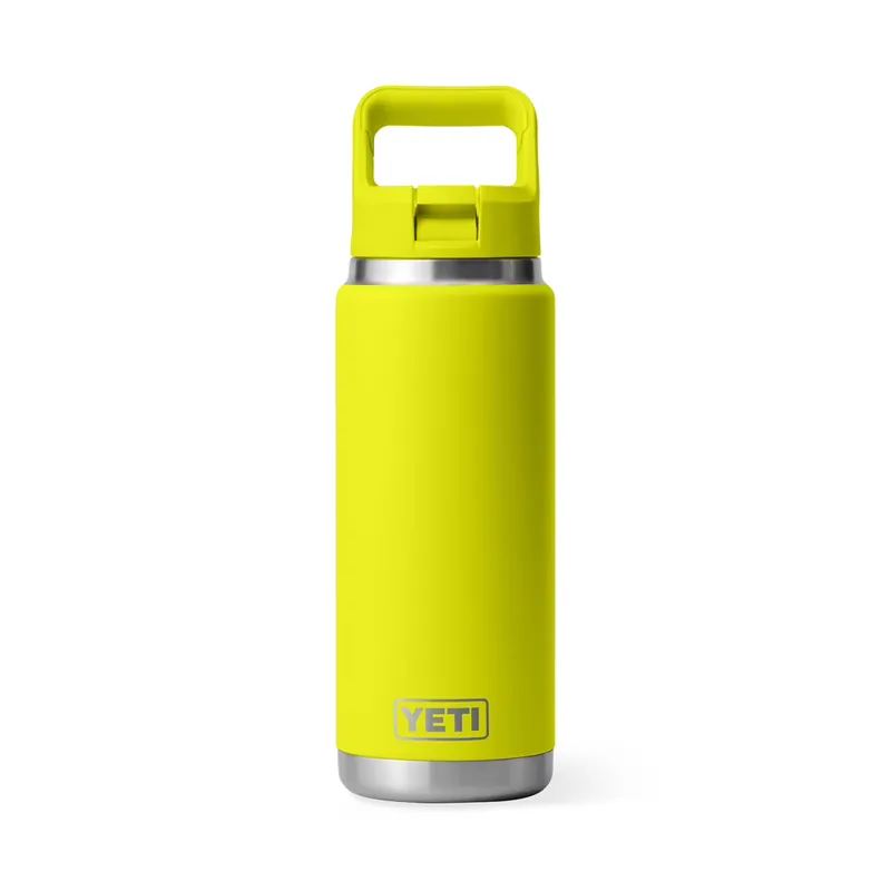 YETI Rambler Thermoflasche 26 oz 769 ml mit Trinkhalmdeckel Geprüft