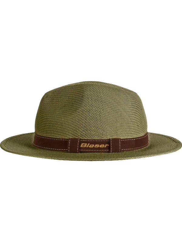 Heißes Angebot Blaser Stroh Hut Dunkeloliv