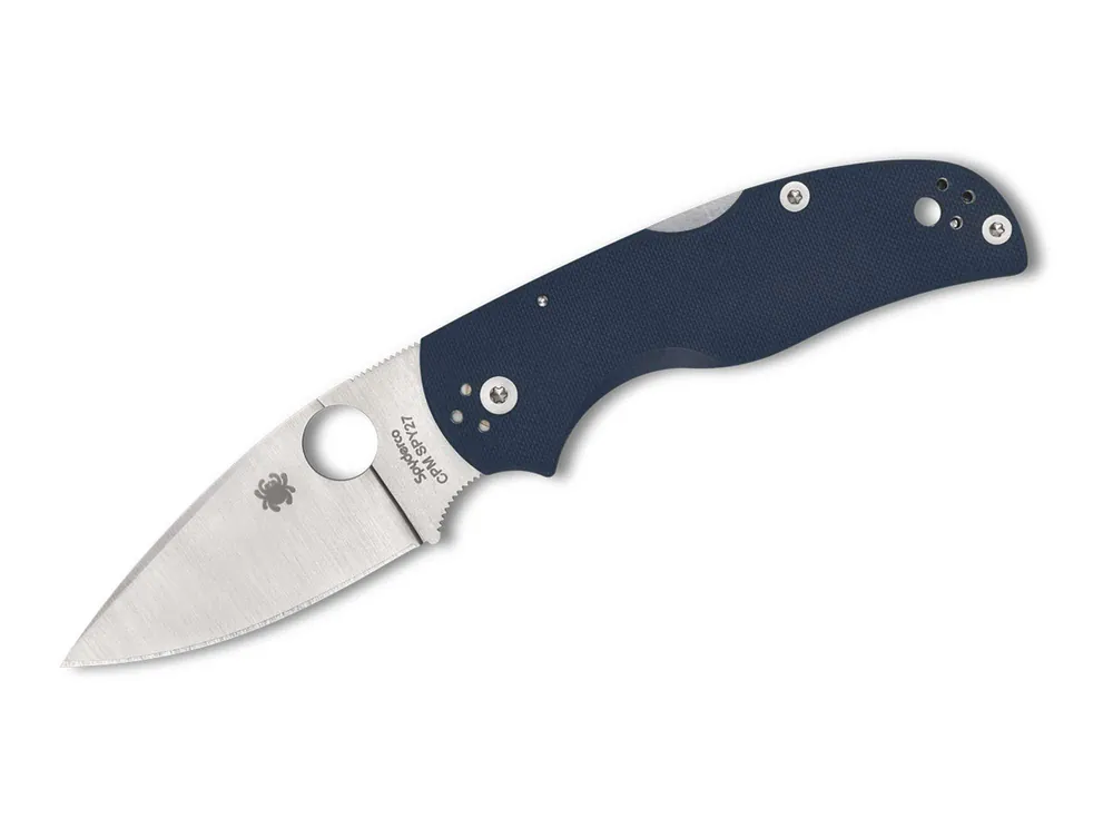 Markenprodukt Spyderco Native 5 Blue G10 CPM-SPY27 PlainEdge EDC-Messer